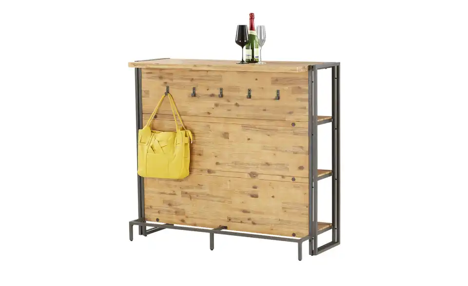 Bartisch Aus massivem Akazienholz Detroit BHL 48|115|130 cm