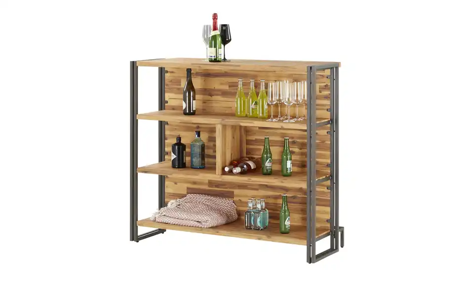 Bartisch Aus massivem Akazienholz Detroit BHL 48|115|130 cm