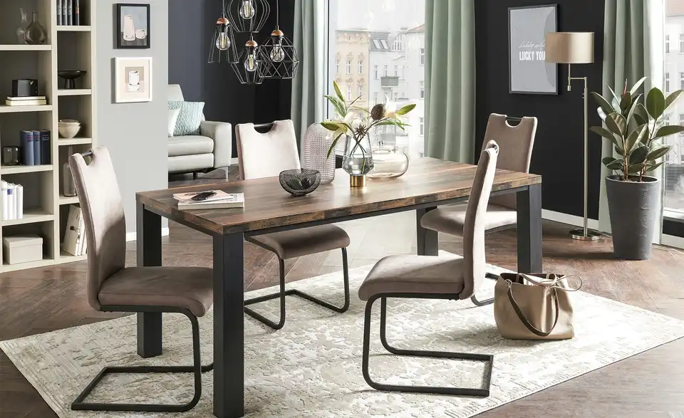 Schwingstuhl Nico BHT 43|100|60,5 cm, Mikrofaser