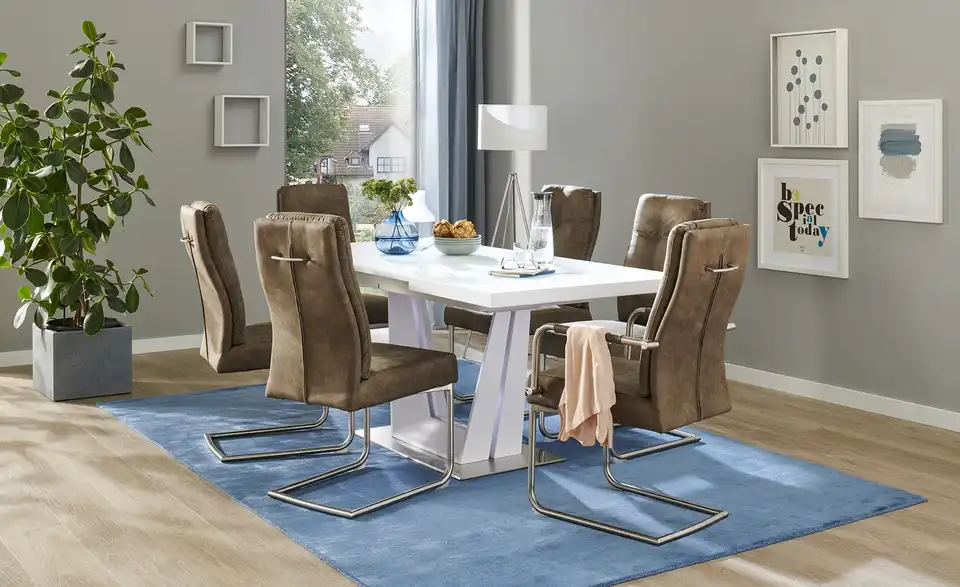 Schwingstuhl mit Griff Bertie BHT 45|100|65 cm, Mikrofaser