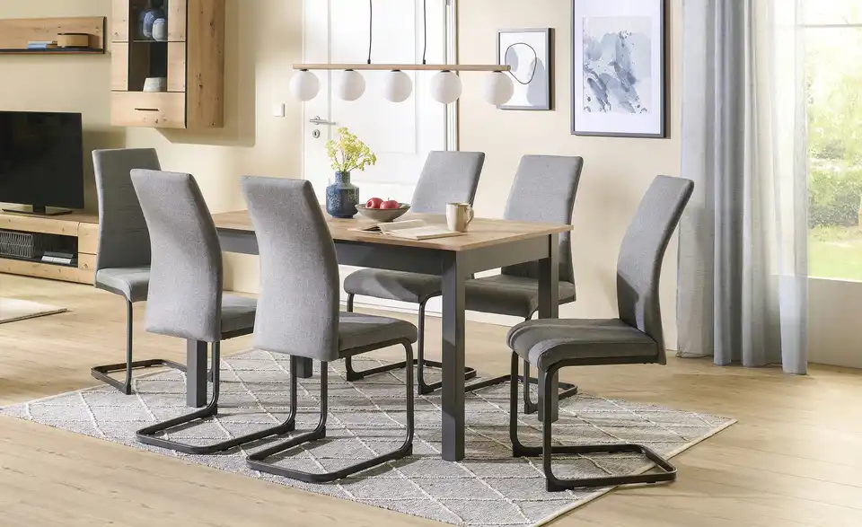 Schwingstuhl Eick BHT 42|100|58 cm, Flachgewebe