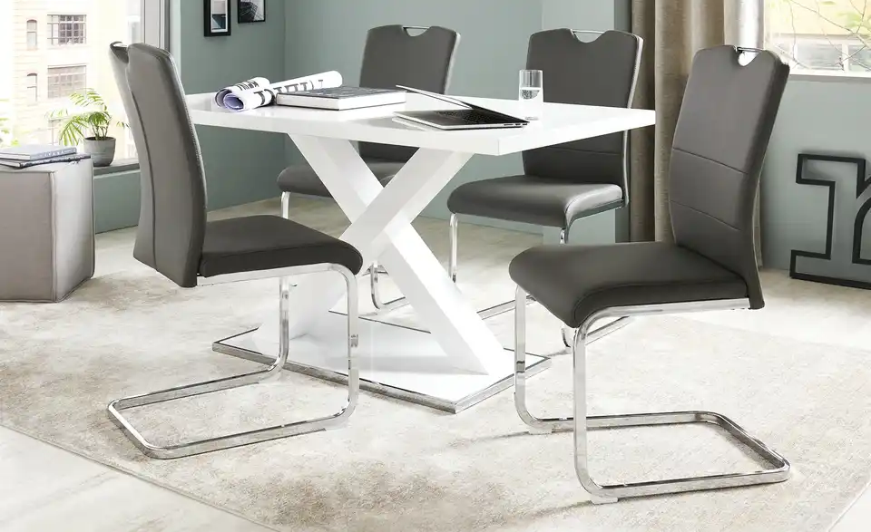 uno Freischwinger mit Griff Doris BHT 44|97|56 cm, Kunstleder