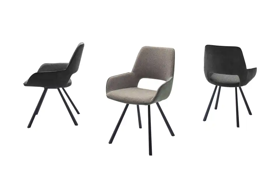 Armlehnstuhl mit Öffnung im Rücken Paula BHT 59|87|63 cm, Webstoff