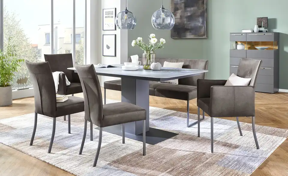 Musterring Esszimmerstuhl Nova BHT 46,5|93|60 cm, Mikrofaser in Velours-Optik