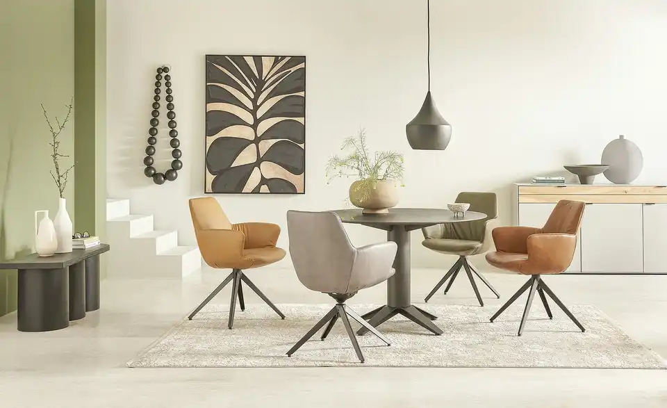 Esstisch Carve H 77 cm, Ø 120 cm