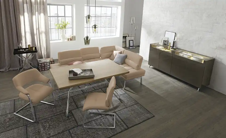 JOOP! Leder-Schwingstuhl Loft BHT 64|86|61 cm, Leder