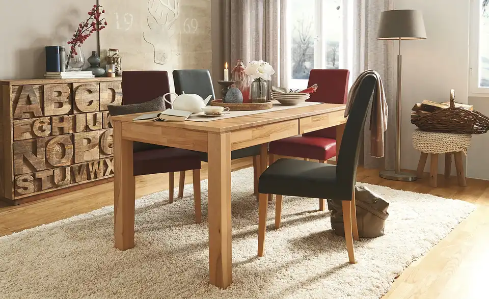 Woodford Massivholztisch ausziehbar Gabor BHL 80|77|140 cm