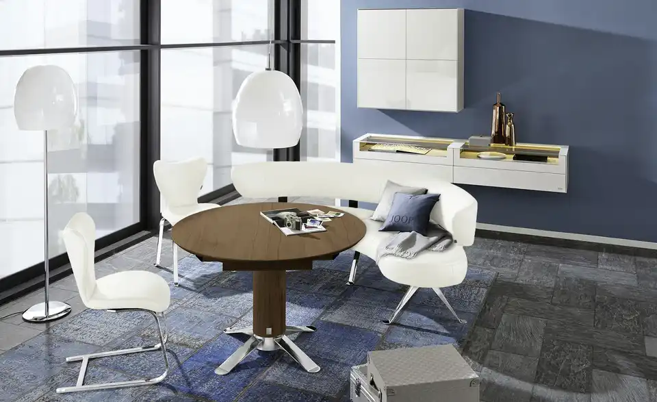 JOOP! Säulentisch ausziehbar Lounge H 77 cm, Ø 120 cm