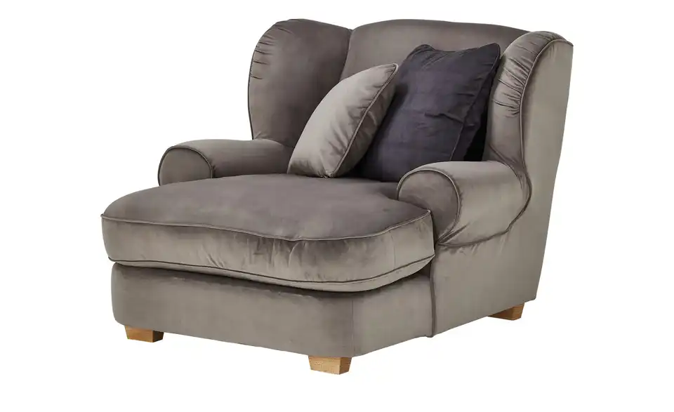 Megasessel Lounge BHT 122|97|140 cm, Velours
