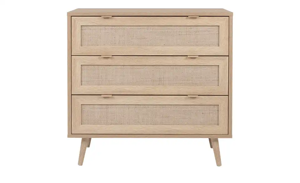Kommode mit 3 Schubkästen Rafia BHT 80|79,8|40 cm