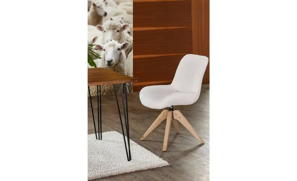 Drehsessel Cotton BHT 55|84|60 cm, Teddy