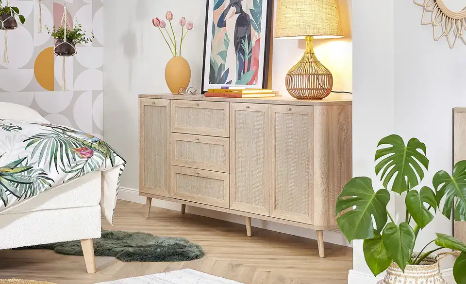 Roomers Sideboard Rafia Premium BHT 175|81,6|40 cm