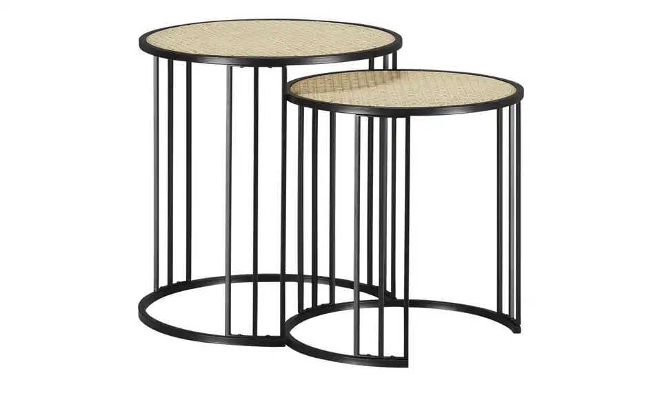 Roomers Beistelltisch 2er Set Vienna Premium H 47 cm, Ø 45 cm