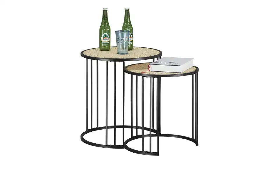 Roomers Beistelltisch 2er Set Vienna Premium H 47 cm, Ø 45 cm
