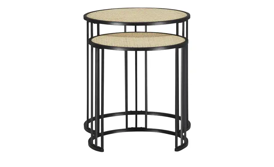 Roomers Beistelltisch 2er Set Vienna Premium H 47 cm, Ø 45 cm