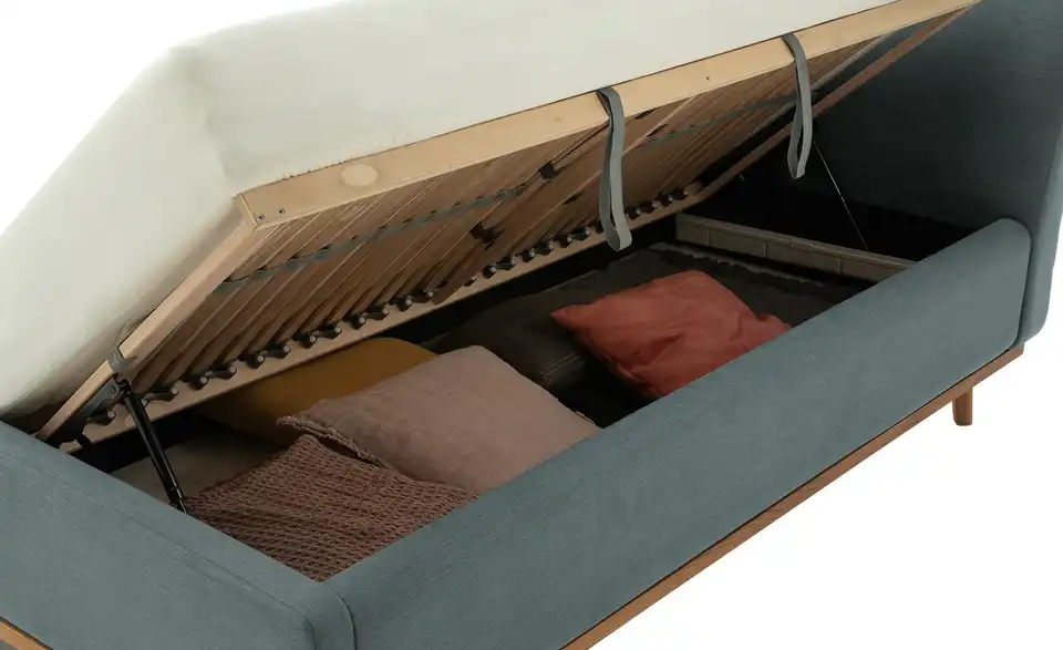 maison bleue Polsterbettgestell mit Bettkasten Merla BHL 176|105|231 cm