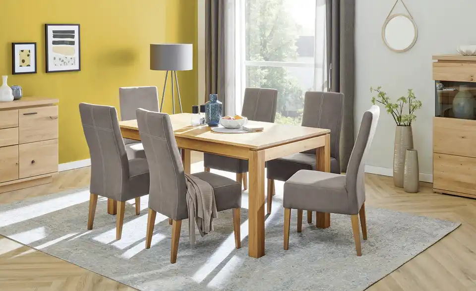 Woodford Esszimmerstuhl mit Massivholzgestell Simone BHT 47|99|67 cm, Mikrofaser