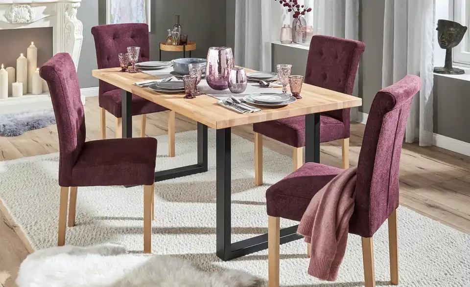 Woodford Kufentisch massiv Mirko BHL 90|77|160 cm