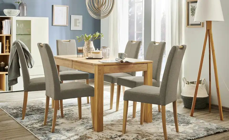 Woodford Esszimmerstuhl Gabi 4 BHT 47|100|59 cm, Webstoff