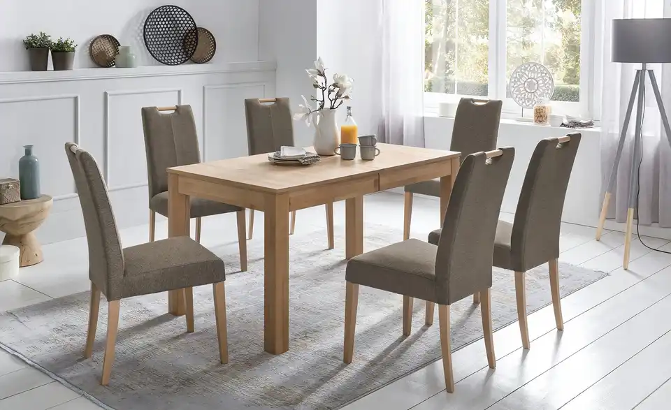 Woodford Esszimmerstuhl Gabi 4 BHT 47|100|59 cm, Webstoff