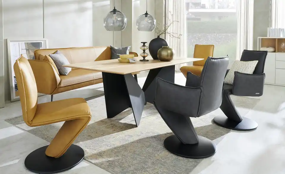 Leder-Drehstuhl Drive BHT 61|94|63 cm, Leder