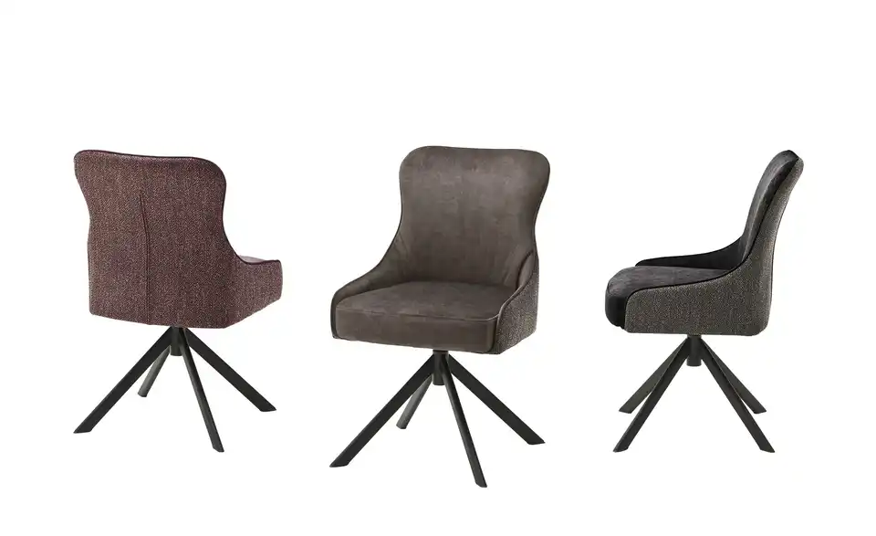 Esszimmerstuhl drehbar Effi BHT 53|84|64 cm, Velours