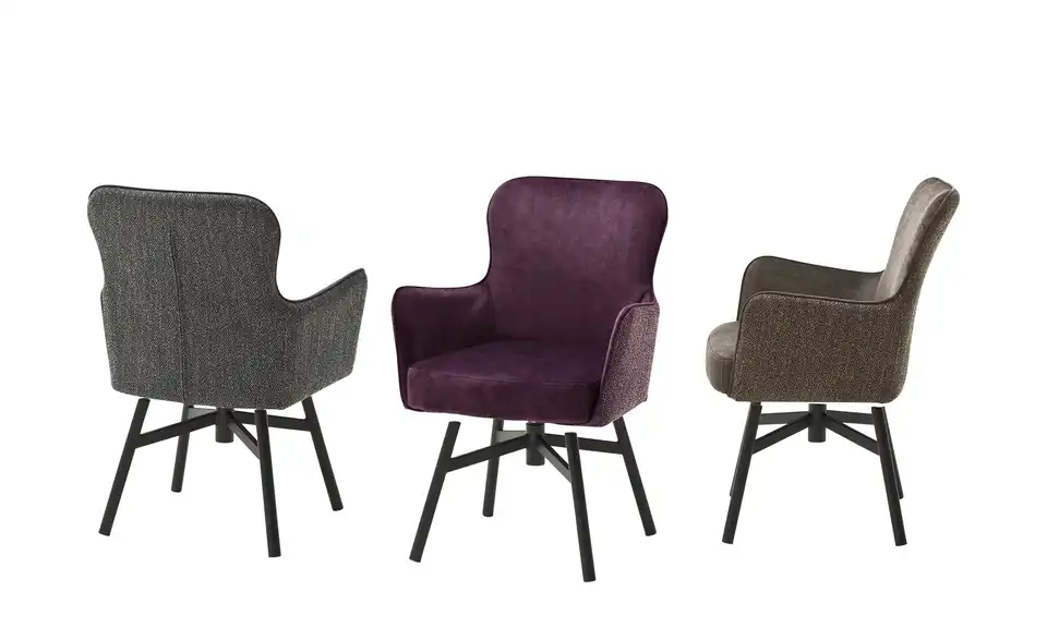 Esszimmerstuhl drehbar Effi BHT 62|84|64 cm, Velours