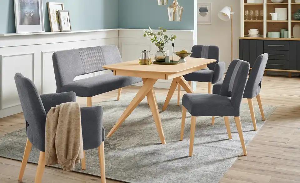 Gray u0026 Jones Esszimmerstuhl mit Bezugskombi Ansgar BHT 51|87|57 cm, Webstoff