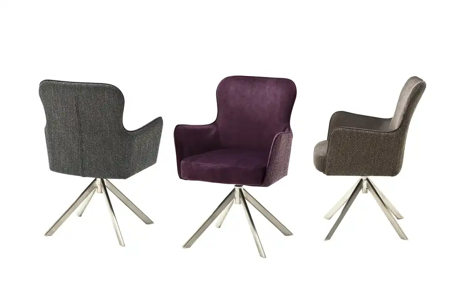Esszimmerstuhl drehbar Effi BHT 62|84|64 cm, Velours