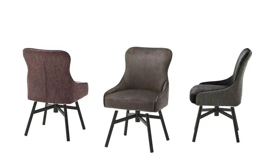 Esszimmerstuhl drehbar Effi BHT 53|84|64 cm, Velours