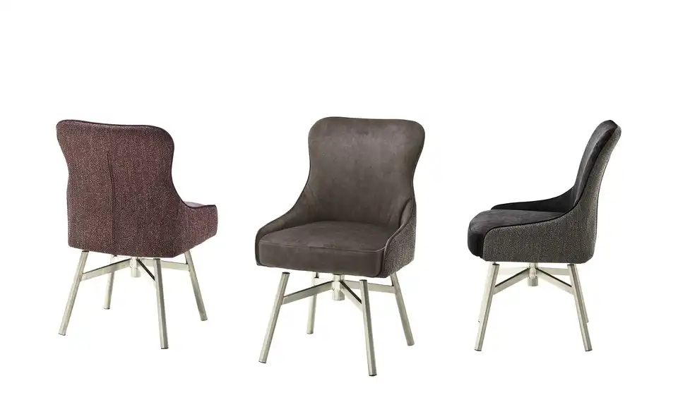 Esszimmerstuhl drehbar Effi BHT 53|84|64 cm, Velours