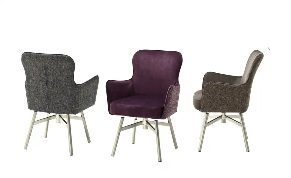 Esszimmerstuhl drehbar Effi BHT 62|84|64 cm, Velours