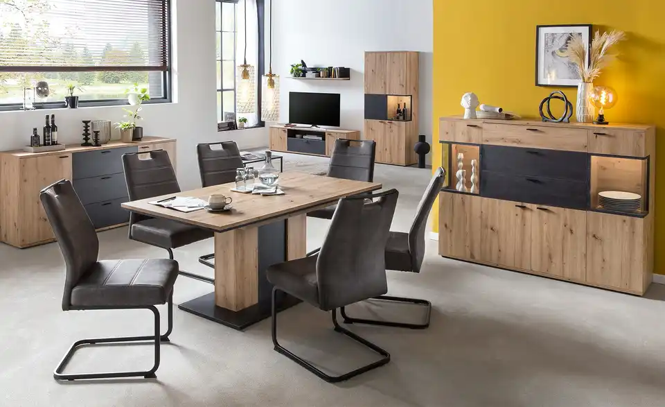 Schwingstuhl Henny BHT 49|100|61 cm, Mikrofaser