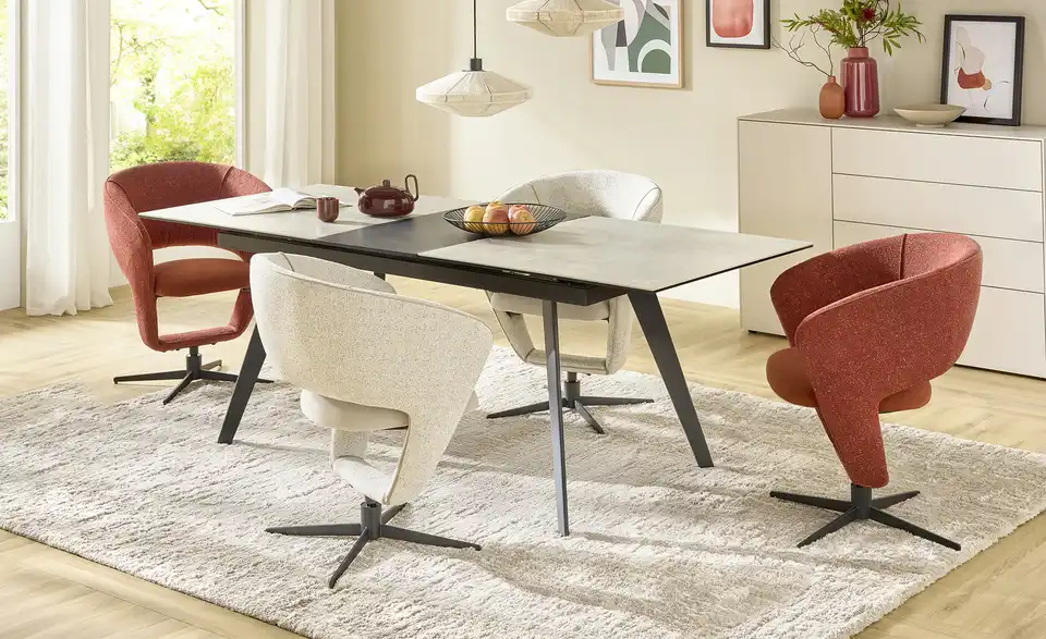 uno Keramiktisch ausziehbar Talia BHL 89,6|76|170 cm