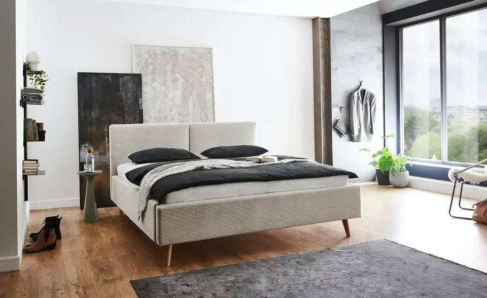 Polsterbettgestell Bella BHL 196|110|218 cm