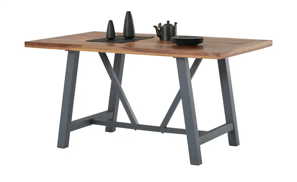 Esstisch aus massivem Sheesham-Holz Joerge BHL 90|76|150 cm