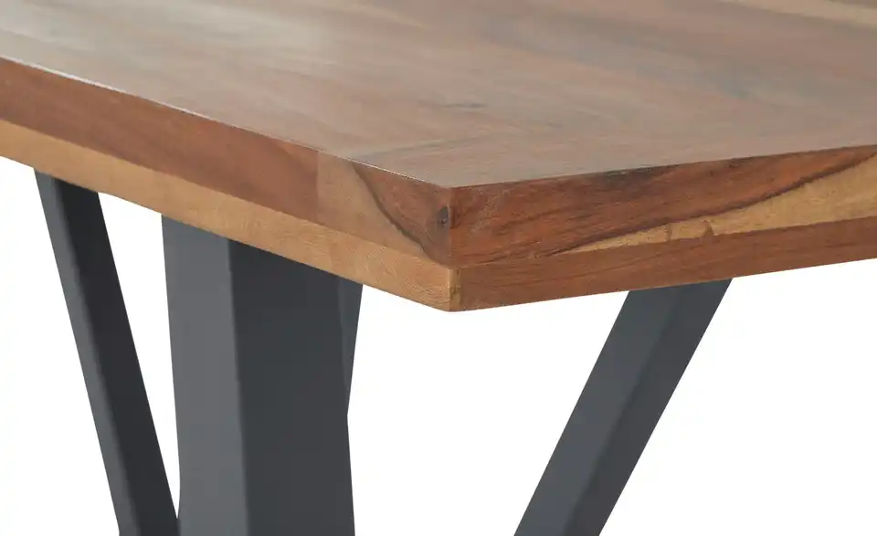 Esstisch aus massivem Sheesham-Holz Joerge BHL 90|76|150 cm