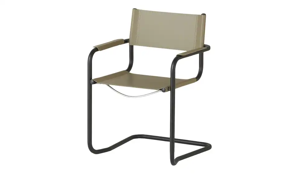 Schwingstuhl Maik BHT 52|81|59 cm, Leder