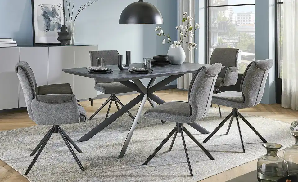 uno Esszimmerstuhl drehbar Diana BHT 62|88,5|63 cm, Webstoff