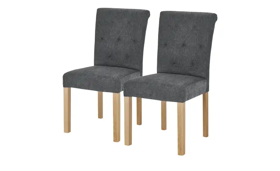 Woodford Esszimmerstuhl im 2er Set Messena BHT 46|97|54 cm, Webstoff