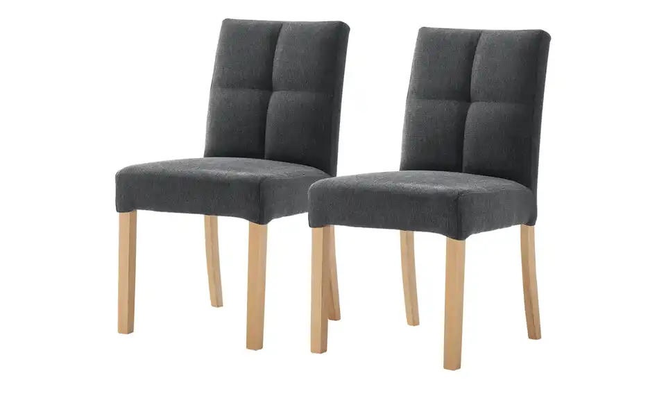 Woodford Esszimmerstuhl im 2er Set Mako BHT 48|89|64 cm, Webstoff fein