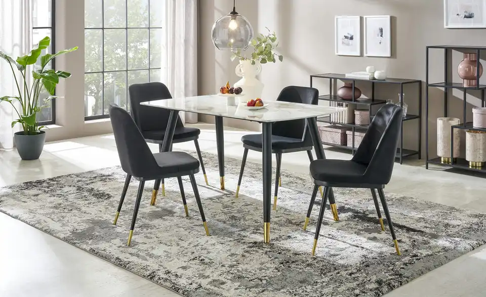 Stuhl Maarten BHT 47|85|60 cm, Velours