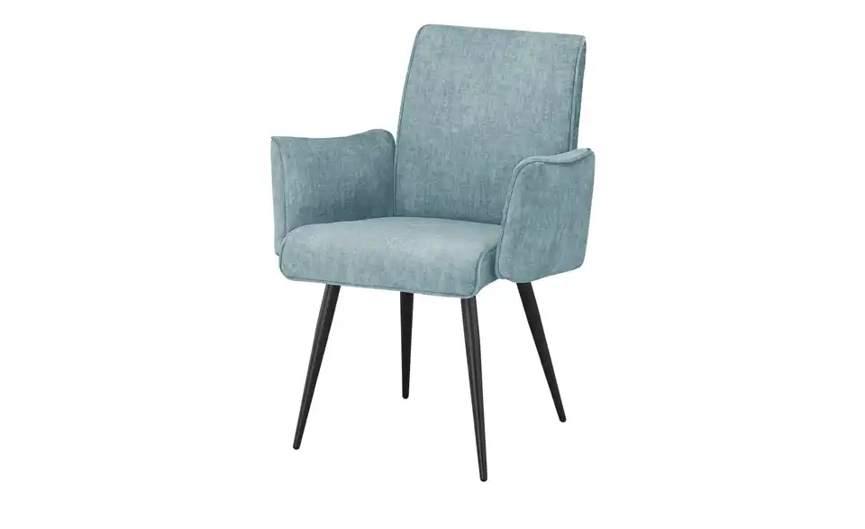 Polsterstuhl mit Griff 4402 BHT 63|91|60 cm, Mikrofaser in Samt-Optik