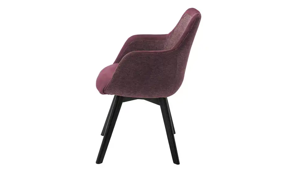 Dine + Mine Armlehnstuhl mit Massivholzgestell Corby BHT 56|85|65 cm, Webstoff