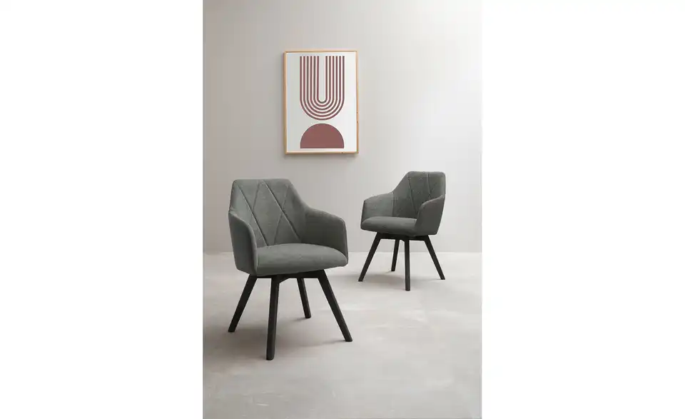 Dine + Mine Armlehnstuhl mit Diamant-Steppung Xalapa BHT 57|85|65 cm, Webstoff