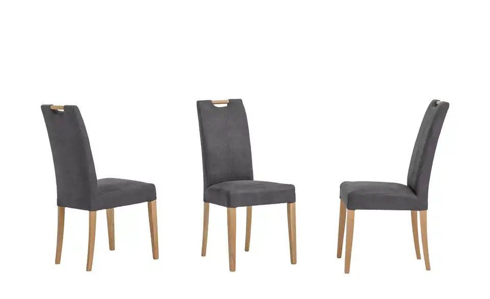 Woodford Esszimmerstuhl Gabi 4 BHT 47|100|59 cm, Mikrofaser