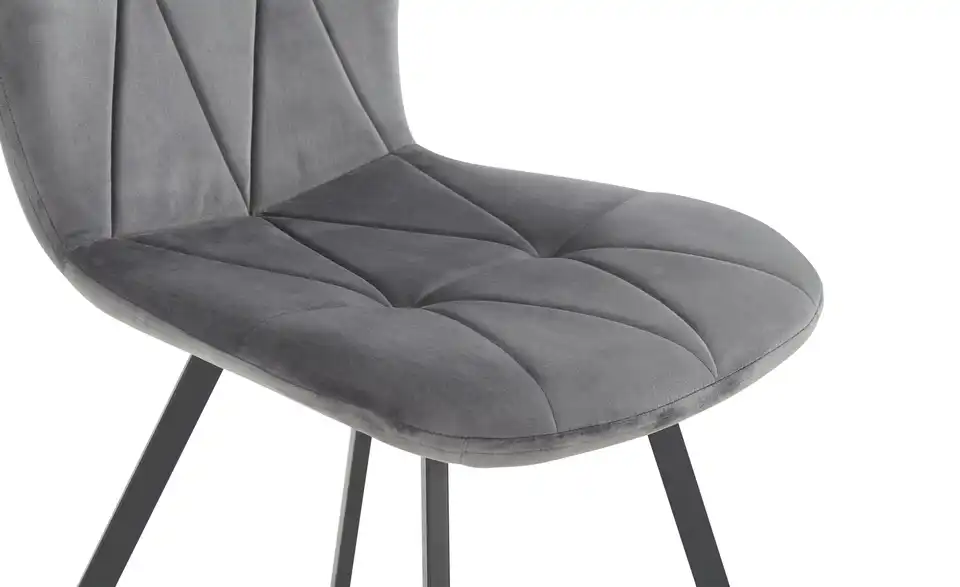 Stuhl Timo BHT 46|84,5|56,5 cm, Samt