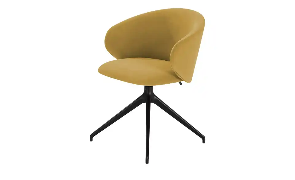 Connubia Polsterstuhl drehbar Tuka BHT 56,5|78|59 cm, Mikrofaser in Velours-Optik Connubia Polsterstuhl drehbar Tuka BHT 56,5|78|59 cm, Mikrofaser in Velours-Optik