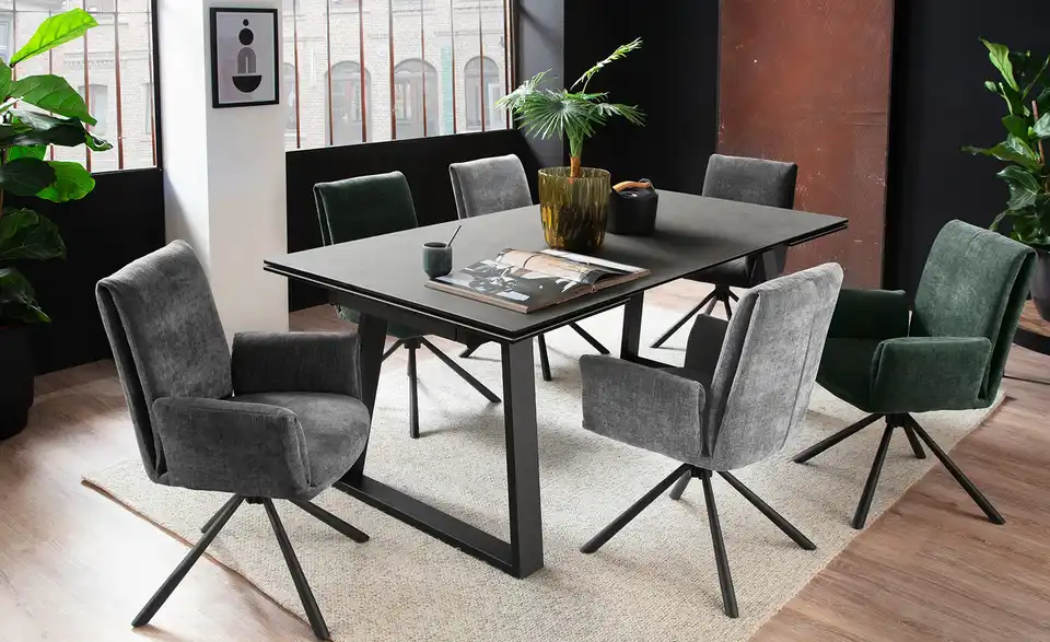 Keramikesstisch ausziehbar Sinola BHL 100|76|200 cm