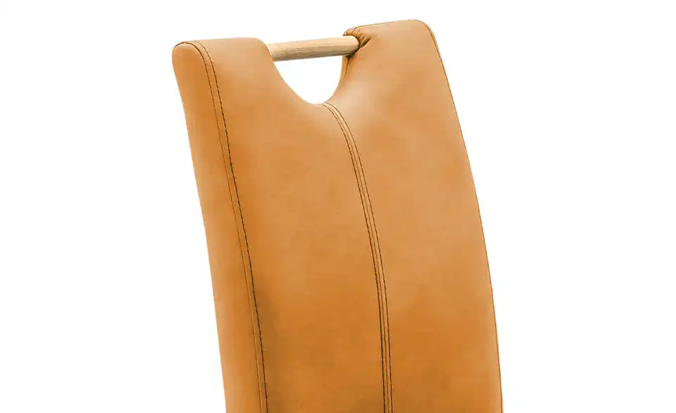 Woodford 2er Set Esszimmerstuhl mit Griff Mable BHT 47|99|59 cm, Mikrofaser